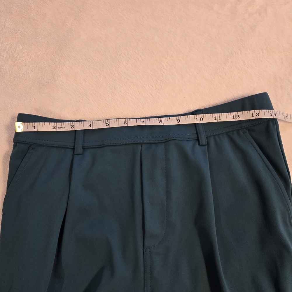 Halara Women's High Rise Wide Straight Leg Pants Teal Size Medium - Picture 7 of 11